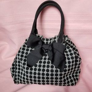 Talbots Polka Dot Fabric Bag